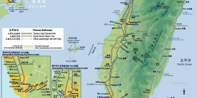 ताइवान रेलवे ट्रेन का नक्शा